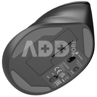 Natec Vertical Mouse, Crake 2, Wireless, 2400 DPI, Black