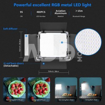 Neewer 2x RGB 480 LED Light 10096689