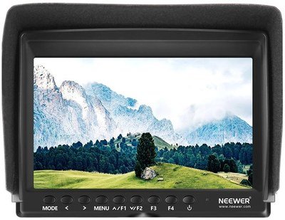 NEEWER F100, camera monitor + USB battery charger + 2600mAh NP-F550 battery