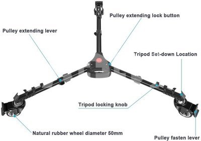 Neewer Photography Tripod Dolly for Tripods 10100644