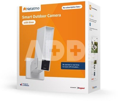 Netatmo security camera Smart Outdoor Camera With Siren, white