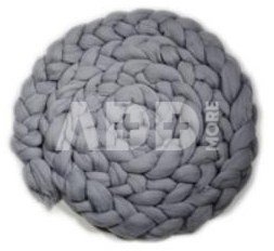 Newborn Mohair Wool Nest Grey MWNG 300 x 6 cm