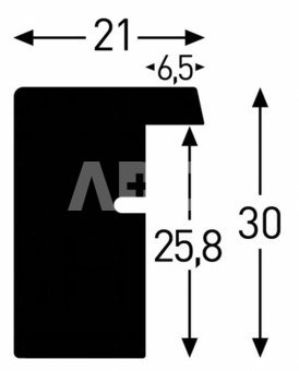 Nielsen Apollo black 21x29,7 Wooden DIN A4 8988046