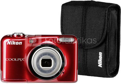 Nikon Coolpix A10 Kit (raudonas)
