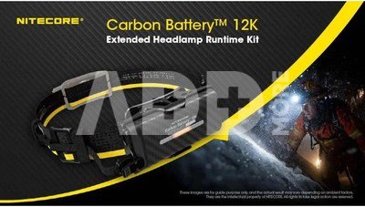 Nitecore Carbon Battery 12K Extended Headlamp Runtime Kit