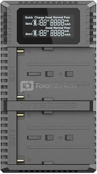Nitecore USN3 Pro Dubbel Lader voor Sony NP-F Serie