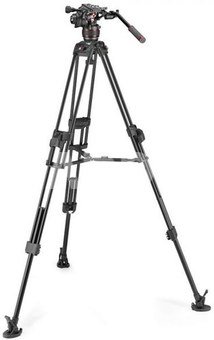 Manfrotto Nitrotech 608 + 645 Fast Twin Alu Tripod
