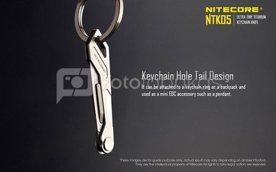 Nitecore NTK05 Ultra Tiny Titanium Keychain Knife