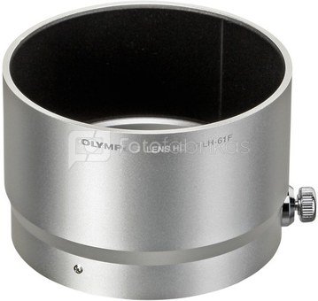 Olympus LH-61F Lens Hood for M7518 silver metal