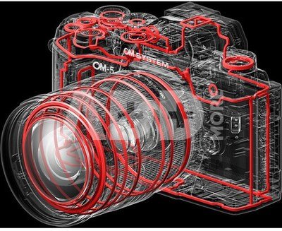 OLYMPUS OM-5 juodas