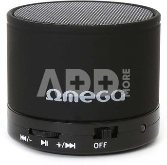 Omega Bluetooth speaker V3.0 Alu 3in1 OG47B, black (42643)