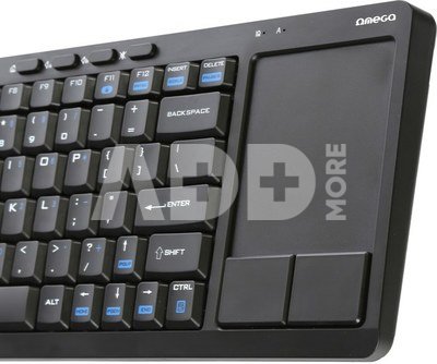 Omega wireless keyboard US SmartTV OKB004B, black (43666)