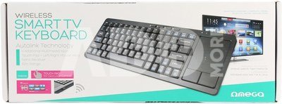 Omega wireless keyboard US SmartTV OKB004B, black (43666)