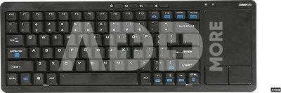 Omega wireless keyboard US SmartTV OKB004B, black (43666)