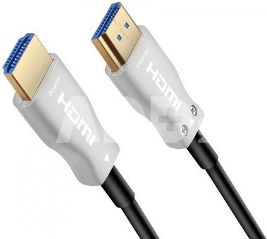 optical fiber High Speed with Ether. 4K@60Hz kabel 30m, M/M, gold-plated connectors