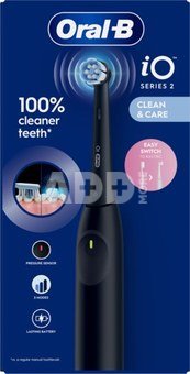 Oral-B Electric Toothbrush | iO2 | Rechargeable | For adults | Number of brush heads included 1 | Number of teeth brushing modes 3 | Night Black