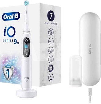 Oral-B | Electric Toothbrush | iO9 Series | Rechargeable | For adults | Number of brush heads included 1 | Number of teeth brushing modes 7 | White