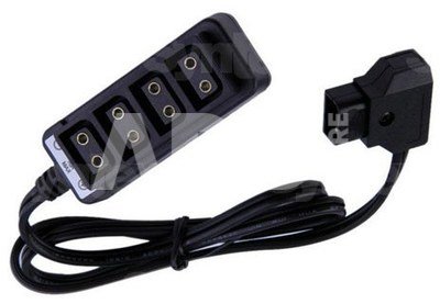 P-4DF D-Tap Male to 4-Port D-Tap Female Cable Splitter