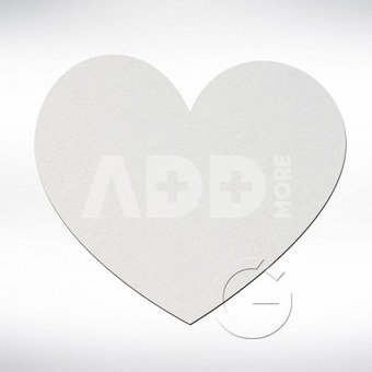 Padas pelei baltas, širdies formos FINA IERTE 180x180 3mm (5 vnt)| 815705