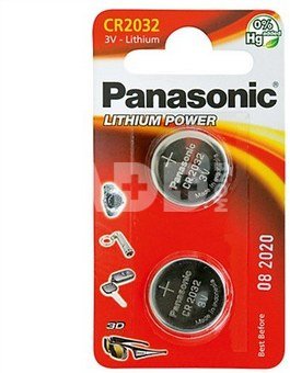 1x2 Panasonic CR 2032 Lithium Power