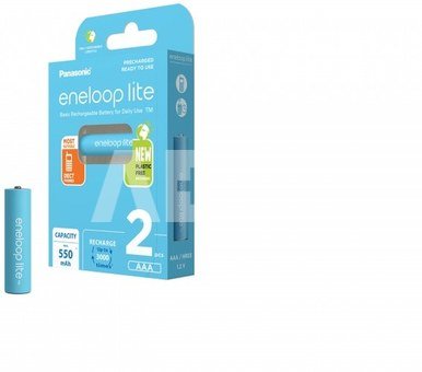 Panasonic eneloop rechargeable battery Lite AAA 550 2BP