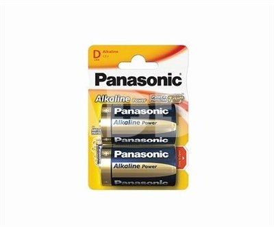 1x2 Panasonic Alkaline Power Mono D LR 20