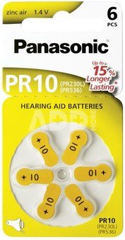 Panasonic PR 10 Zinc Air 6 pcs. Hearing Aid Cells