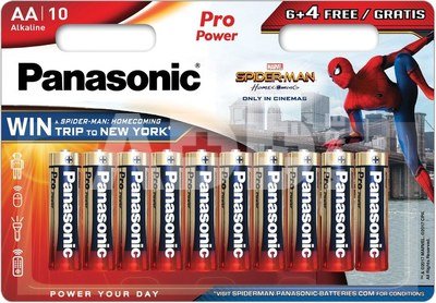 Panasonic Pro Power батарейки LR6PPG/10B (6+4шт)