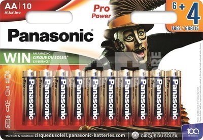 Panasonic Pro Power батарейки LR6PPG/10B (6+4шт)