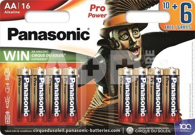 Panasonic Pro Power battery LR6PPG/16B 10+6pcs