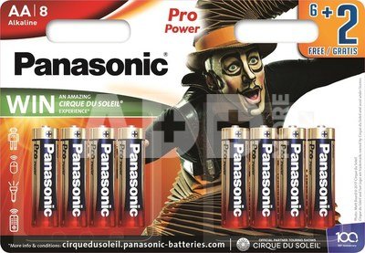 Panasonic Pro Power battery LR6PPG/8BW (6+2)