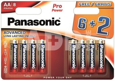 Panasonic Pro Power battery LR6PPG/8BW (6+2)