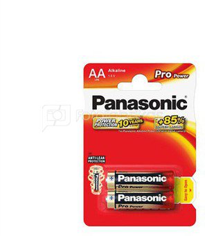 Panasonic PRO POWER GOLD Alkaline AA (LR6PPG), 2-pack