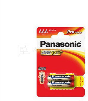 Panasonic PRO POWER GOLD Alkaline AAA (LR03PPG), 2-pack