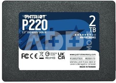 Patriot SSD drive 2TB P220 2.5 inches 550/500MB/s SATA III