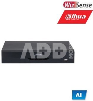 Pentabrid 4K įrašymo įrenginys 4kam. HDCVI 4K 7fps, 5MP 12fps(non-realtime), AI, SMD Plus