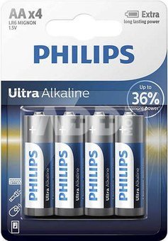 Philips Batteries Ultra Alkaline AA 4pcs blister