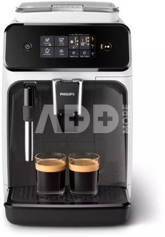 Philips | Espresso Coffee maker Series 1200 | EP1223/00 | Pump pressure 15 bar | Built-in milk frother | Fully automatic | 1500 W | White/Black