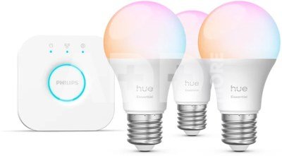 Philips Hue E WCA 806 A60 E27 3kit EU | E27 | 8 W | 16 million colours, White and colour light