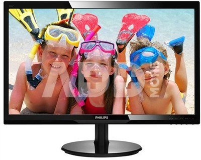 Philips LCD monitor 24 ", Full HD, 1920 x 1080 pixels, 16:9, LCD, LCD/TFT, 1 ms, 250 cd/m², Black