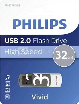 Philips USB 2.0 32GB Vivid Edition Grey