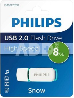 Philips USB 2.0 8GB Snow Edition Green