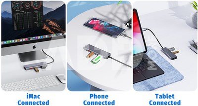 Platinet adapter Multimedia 5in1 (46237)