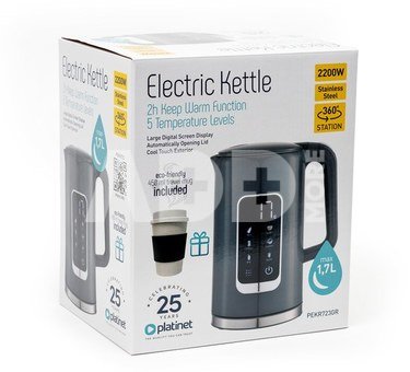 Platinet kettle PEKR723GR, grey