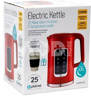 Platinet kettle PEKR723R, red