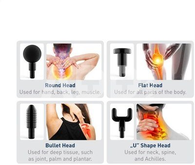 Platinet massage gun PMAS1 1500mAh 20W