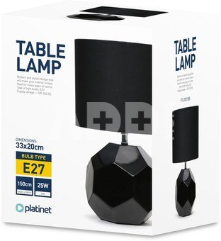 Platinet table lamp PTL20218B 25W, black