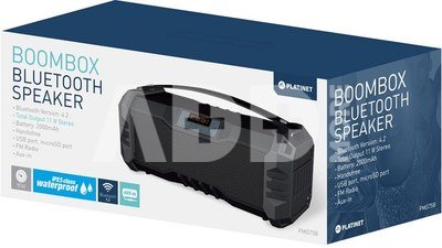 Platinet wireless speaker OG75 Boombox BT, black (44414)
