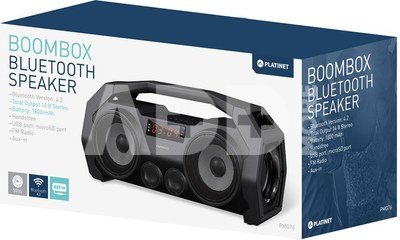 Platinet wireless speaker OG76 Boombox BT, black (44416)