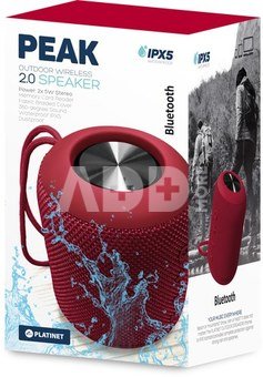 Platinet wireless speaker Peak PMG13 BT, red (44489)